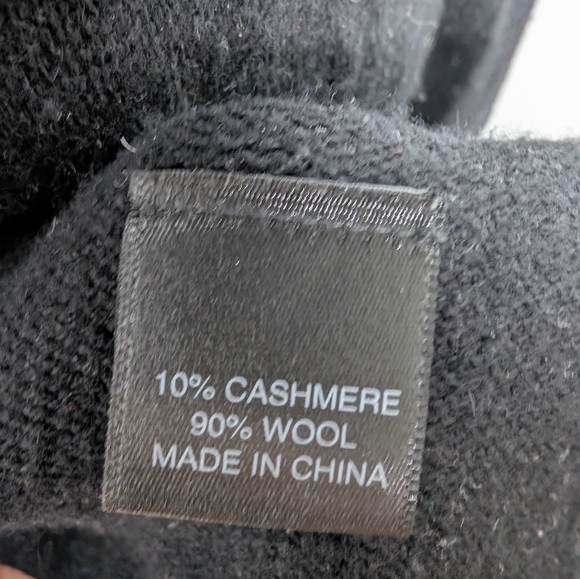 💘 Qi Cashmere Womens  Jersey Waterfall Wool & Cashmere-Blend Cardigan, Black - Picture 7 of 7